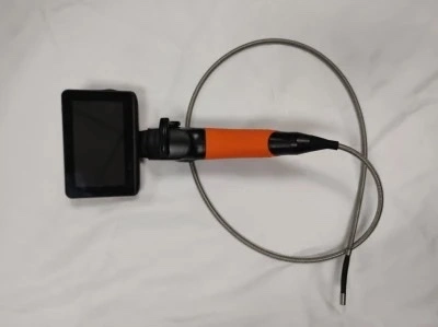2 Way Articulating Inspection Video Borescope with 4.5 Inch Monitor Adjustable LED Light for Engine Repair