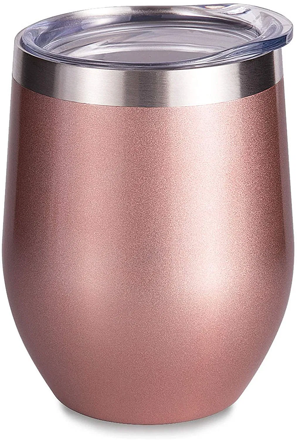 12oz Rose Gold Double Wall Stainless Steel Wine Glass