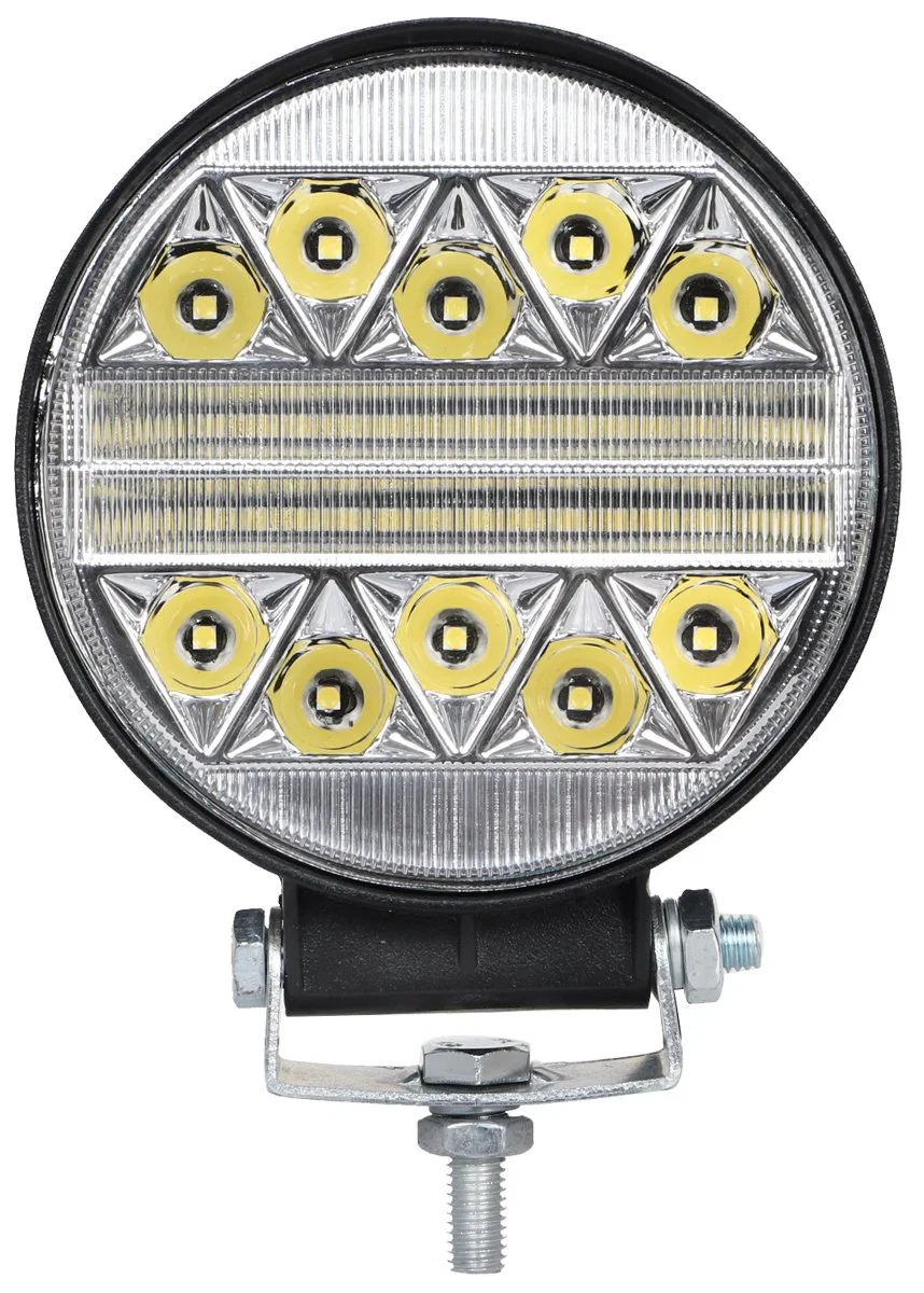 Nova Ronda Lmusonu Estrobo LED Auto Lâmpada de Trabalho 4034YP 4.3 Polegada 51W luz do feixe de inundação no local de trabalho