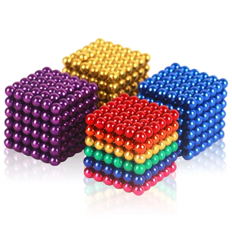 High quality/High cost performance  Rainbow Magnetic Balls 3mm New Color 5mm NdFeB Ball Magnet