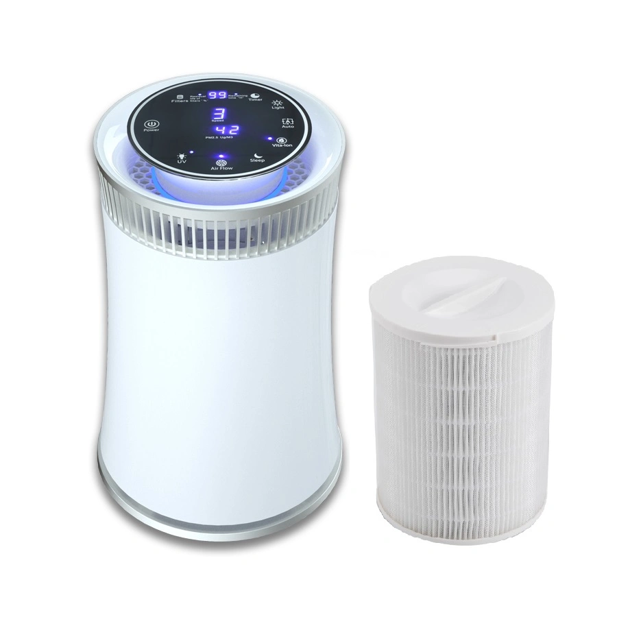 Portable Home Use Anion Air Purifier with Smart Pm2.5 Dust Particle Sensor