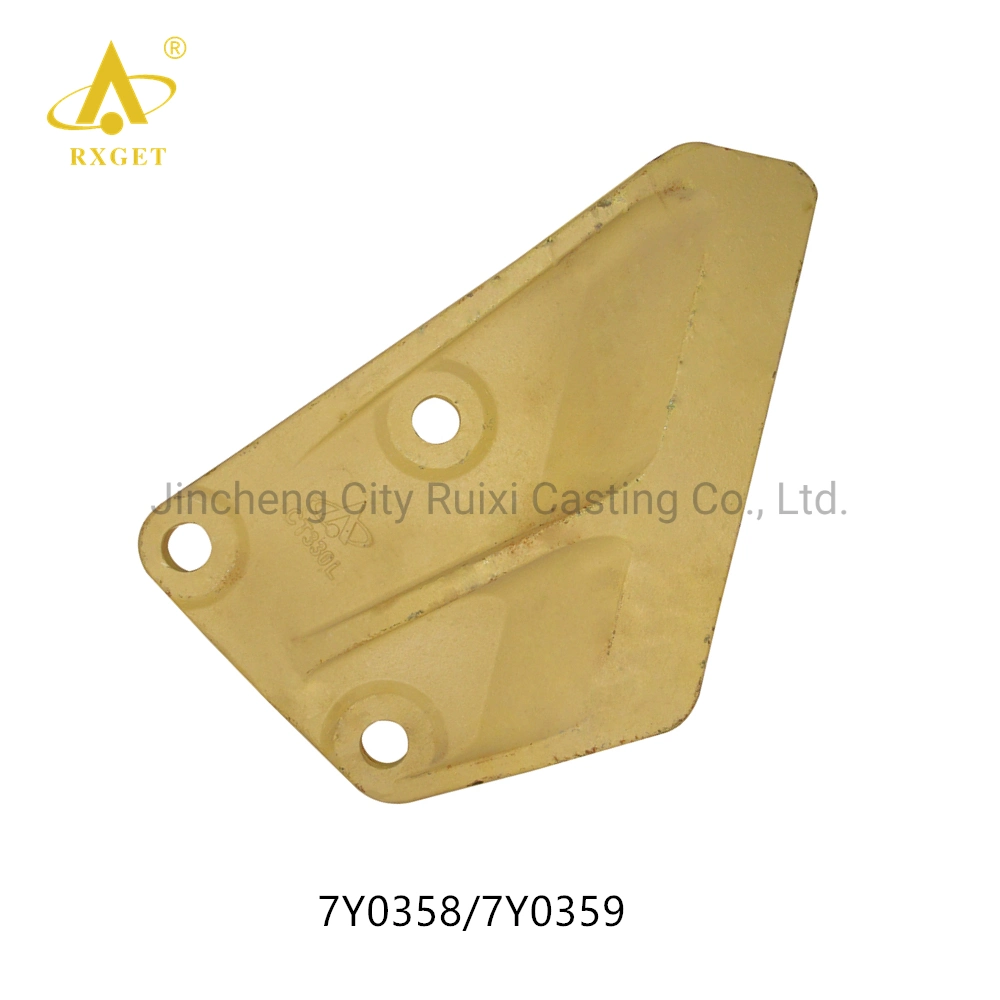 7y0357/0358 Style Right Hand, 3 Bolt Sidecutter for an Excavator, Construction Machinery Spare Parts, Excavator and Loader Bucket Adapter and Tooth