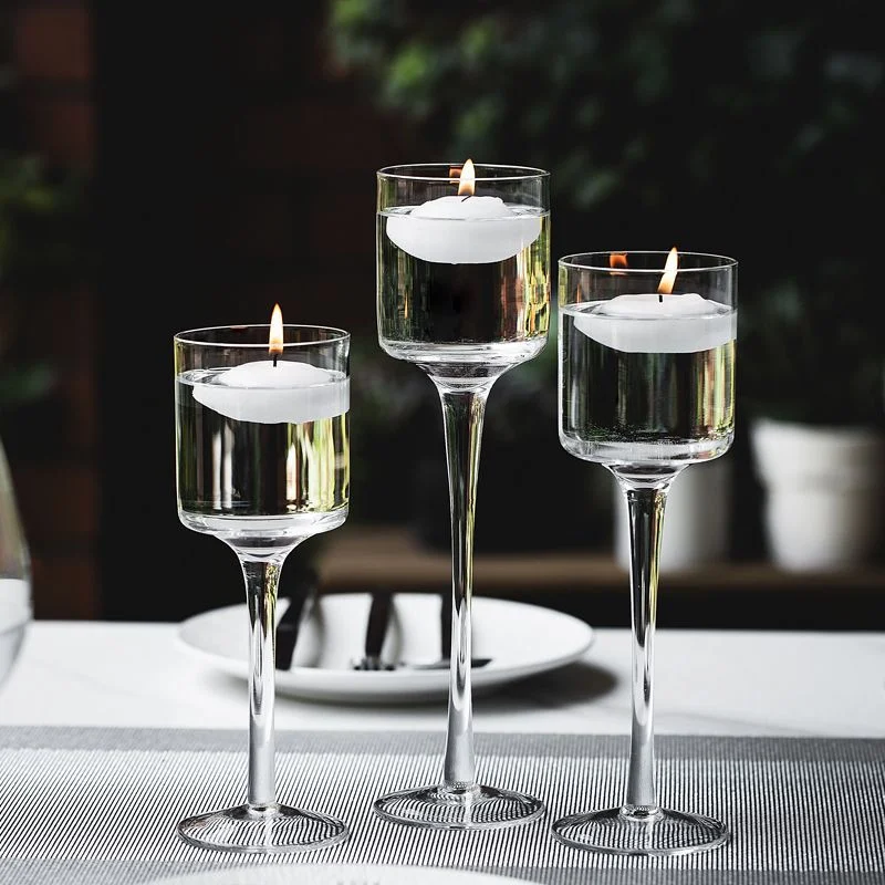 Customized Sodium Calcium Candlesticks Stand Glass for Candles