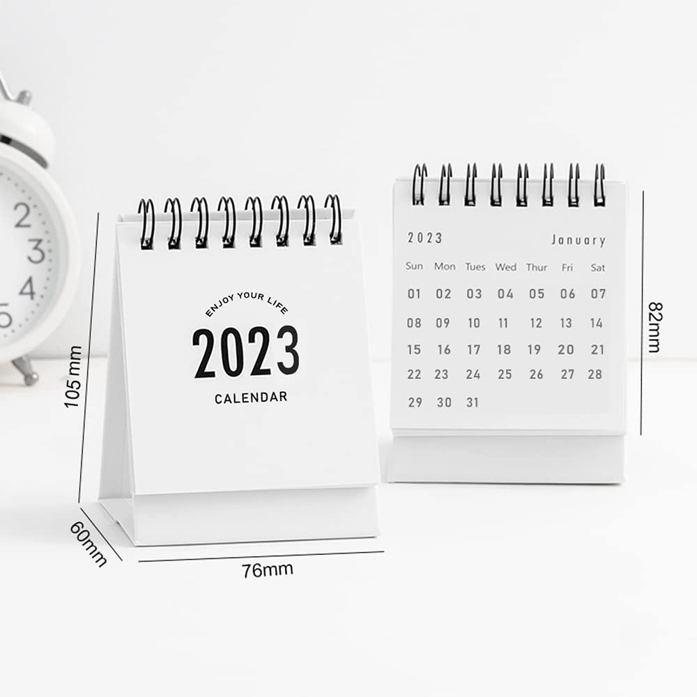 Calendario de escritorio pequeño Mini Horario diario