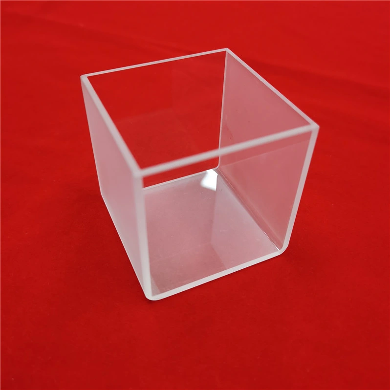 Big Size High Purity Cubic Customize Optical UV Clear Quartz Glass Cuvette Cell for Labware