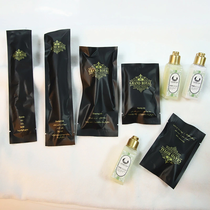 5 Star Hotel Room Washroom Hotel Amenities Set/Disposable Hot Amenities Set with Flow Pack