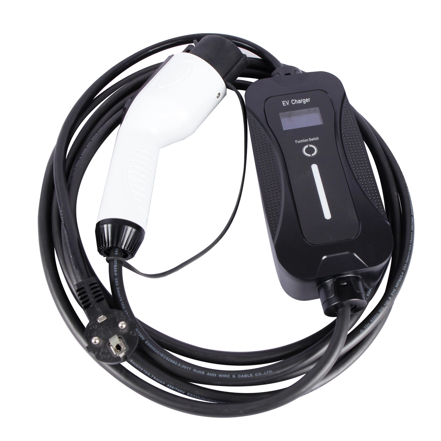 Saej1772 32A Mode2 Cargador portátil EV con luz LED