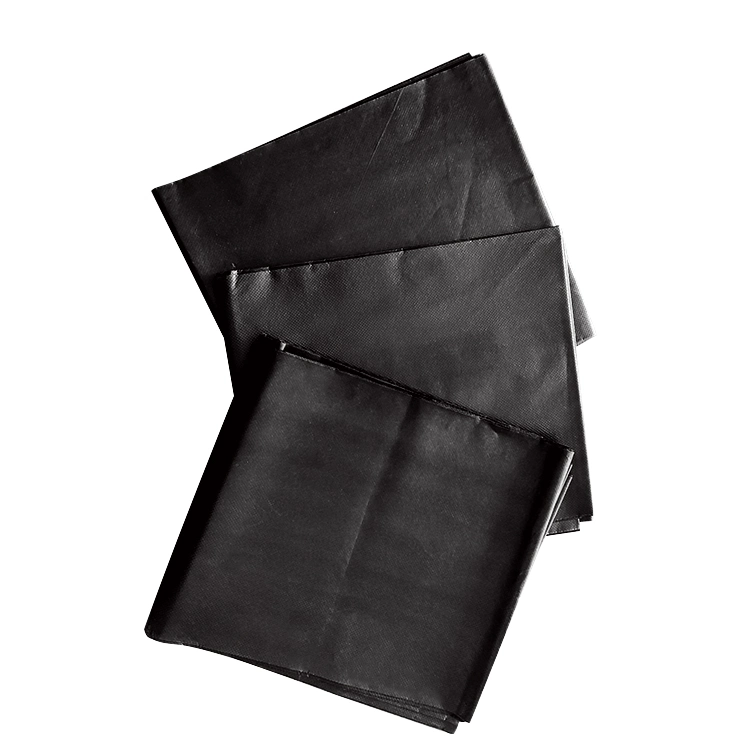 Non tissés jetables de feuille plat noir de la beauté des couvre-lits équipés de feuilles de table de massage SPA