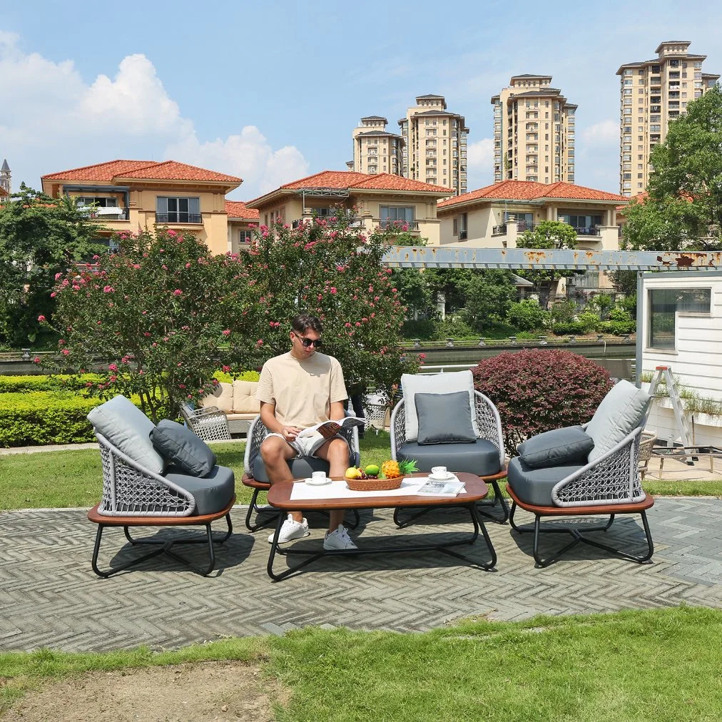 Jardin de style moderne Solarium Patio Outdoor Hôtel Bistro Accueil balcon Ensemble mobilier canapé Président