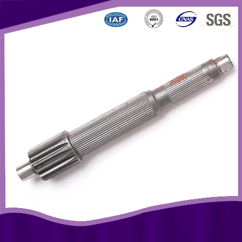 Long Stainless Steel Straight Spline Drive Gear Shaft for Rice Transplanter