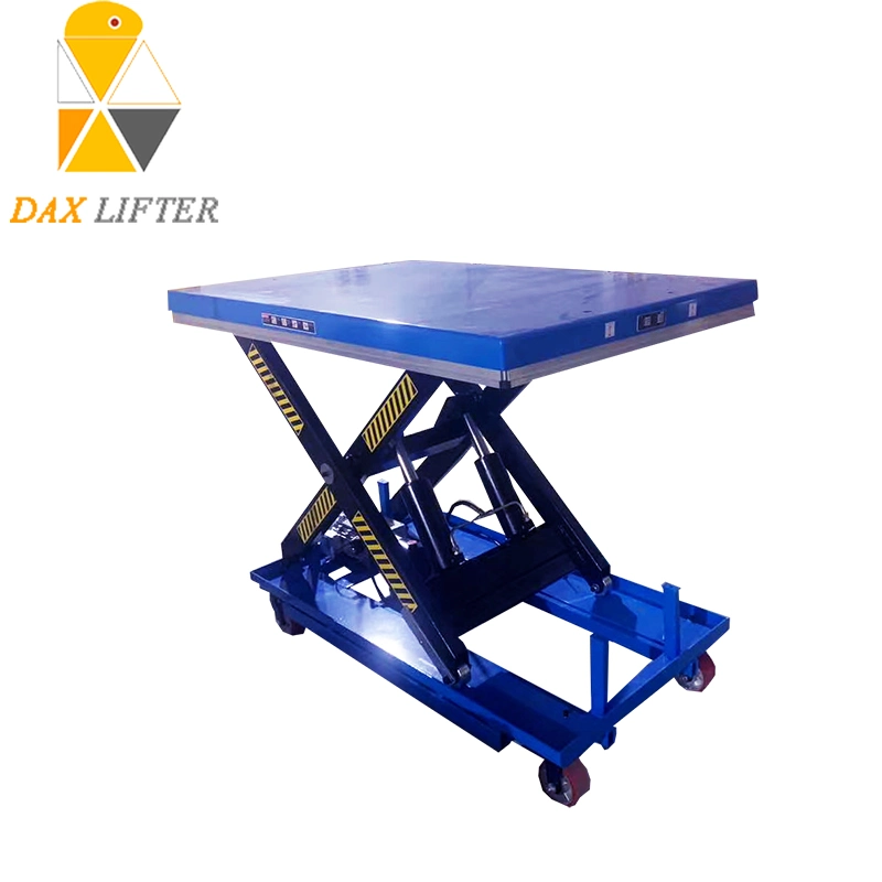 Warehouse Use Rising Cargos Single Scissor Professional Lifting Tables