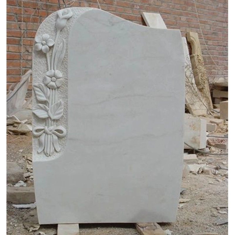 Marble Funeral Grave Weeping Virgin Mary and Jesus Monuments Headstones