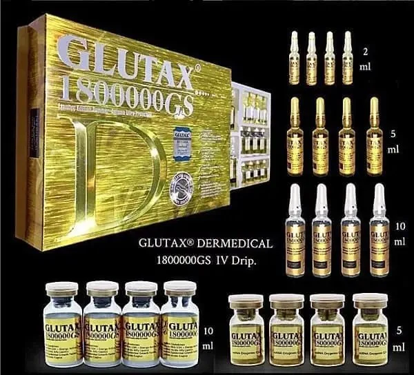 Italian Genuine IV Glutathione Injection Glutax 18000000GS, Stem Cell Plus Whitening Product in The 20th Century, The World's Hottest Glutathione Injection