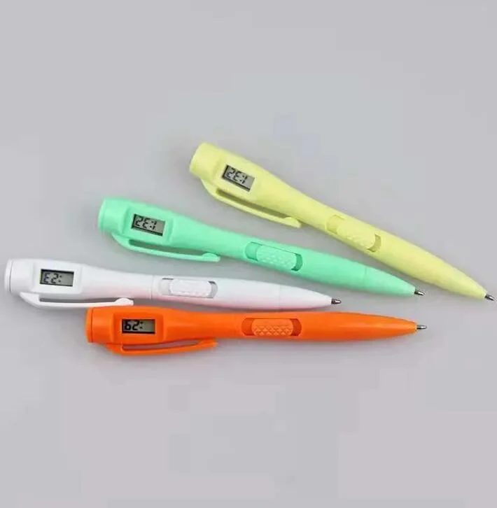 Multi Function Digital Electronic Watch Push Pen