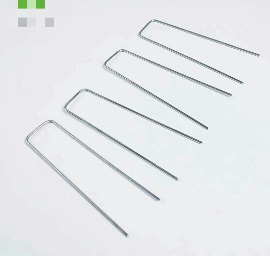 Glavanized Steel SOD Staples with Round Top Iron Nail