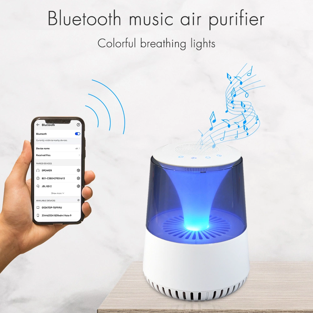 Smart Bluetooth Speaker Air Purifier Negative Ion Air Sterilizer