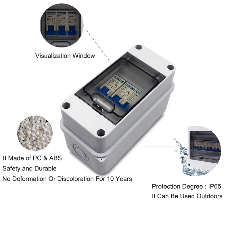 Ht IP65 3 Way Durable Surface Mounted Distribution Box with Visualization Window