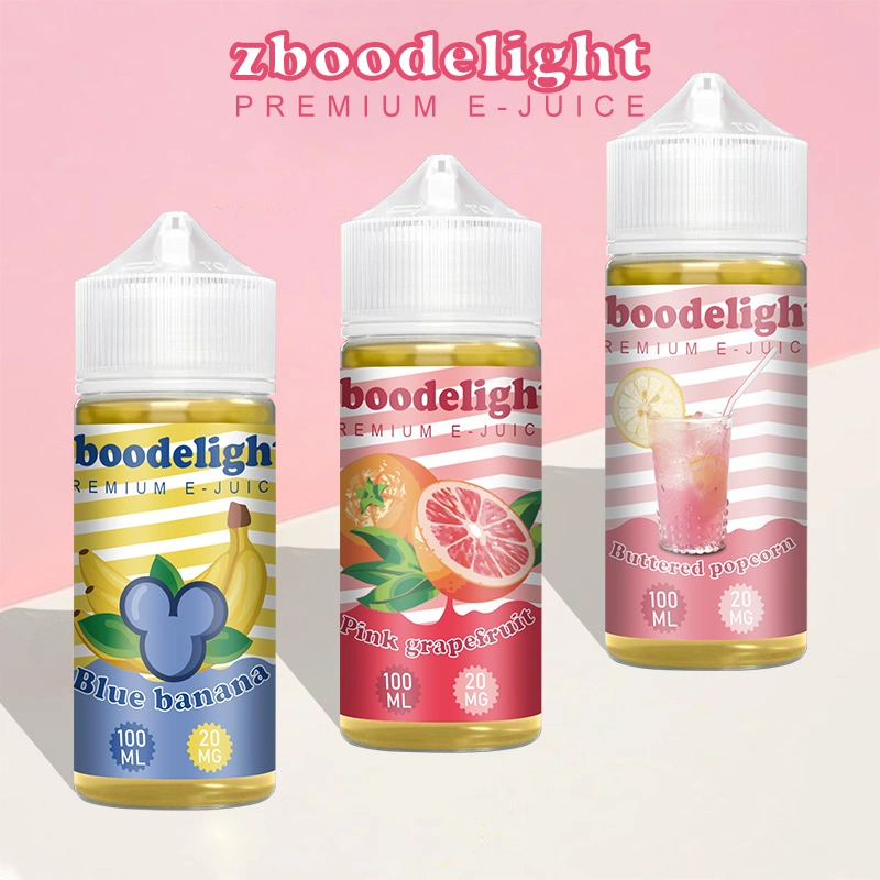 Zbood Zboodelight 100ml OEM sabor a humo a granel Precio sintético Transparente Vozol E líquido