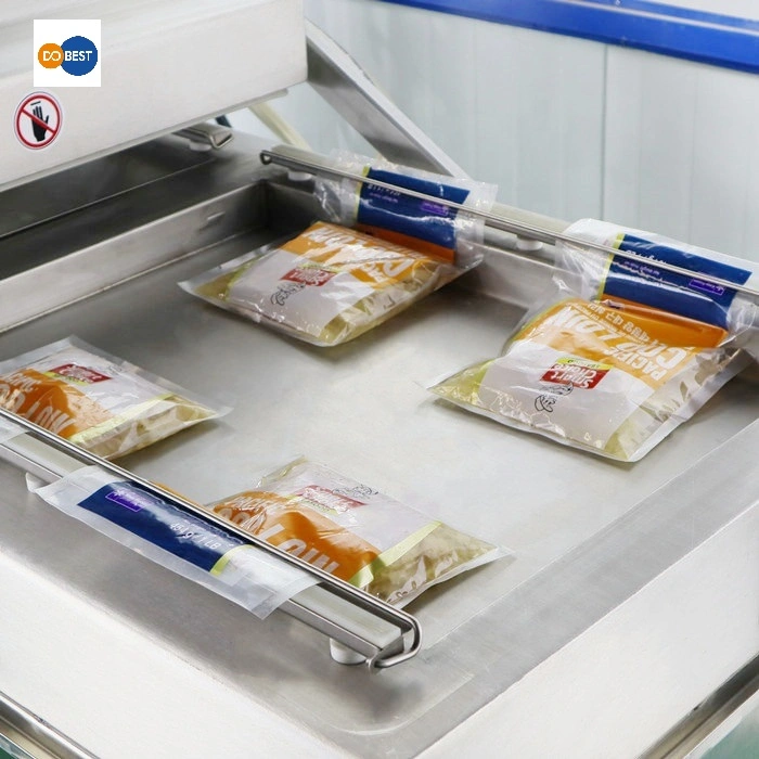 Automatische Fischkäse Kimchi Trockenhefe Huhn Datteln Fleisch Essen Kaffee Vakuum Lebensmittel Vakuum Verpackungsmaschine / Paket