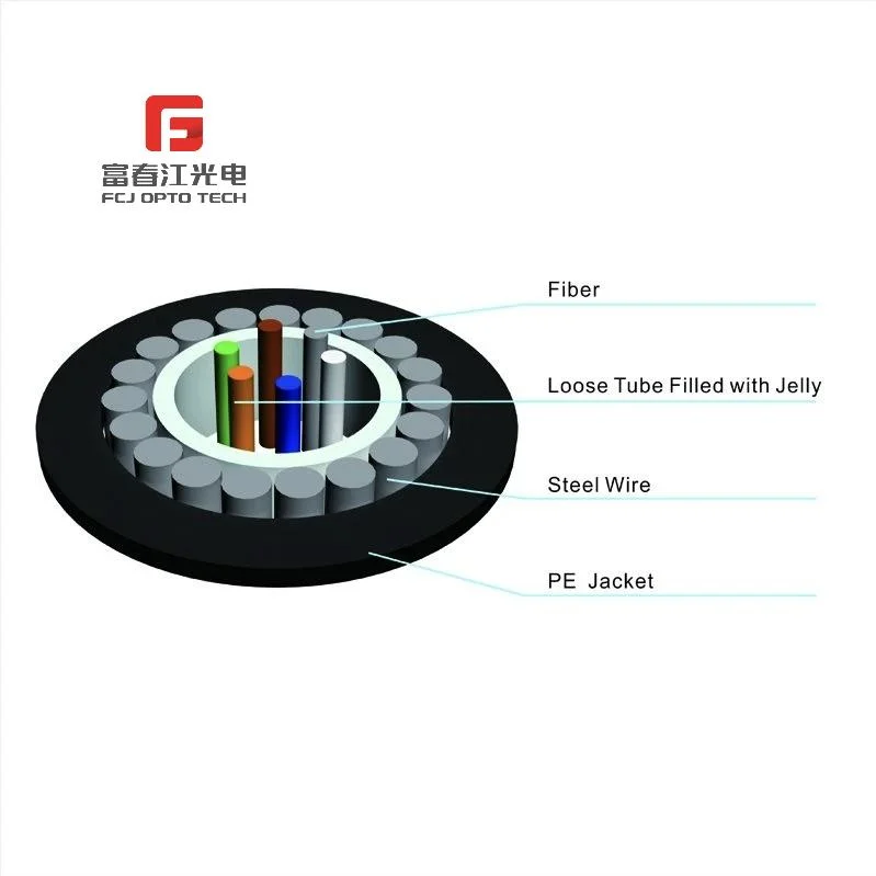 Fcj Fiber Optical/Fiber Optic/Fiber Optical GYXTY with Glass Yarns Cable