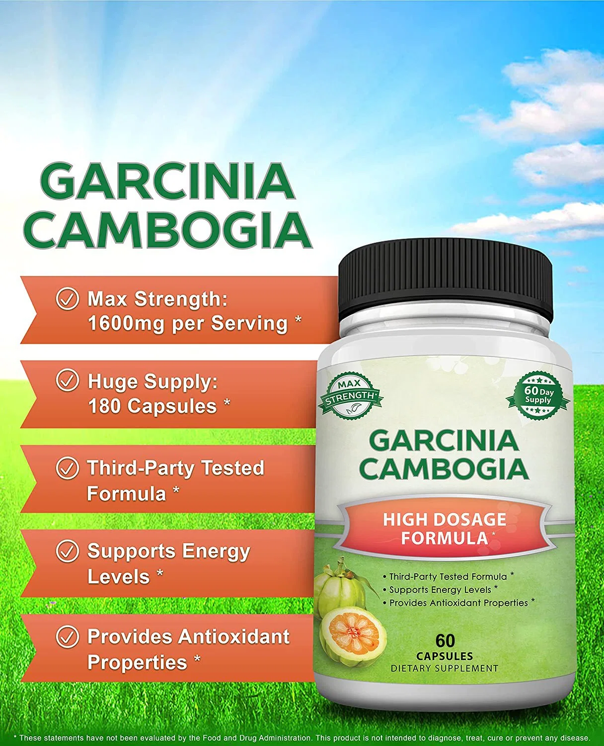 OEM Private Label Garcinia Cambogia High Dosage Formula Natural Pure Extract Pills Garcinia Cambogia Supplement