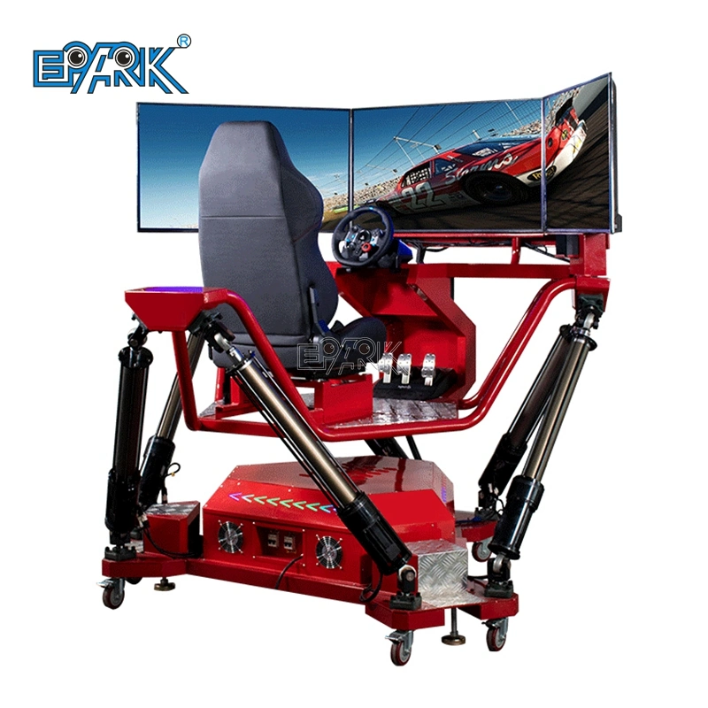 Market Hot Popular Racing Motion Car 6 Dof 360 Degree High Speed 3 Screen Vr Racing Car Simulator