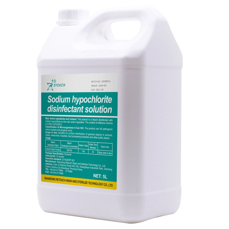 Sodium Hypochlorite Disinfectant, for Surface Disinfection, Environmental Disinfection, and Line Disinfection of Dialysis Machine