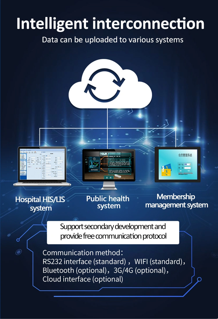 SH-P9 Health Check Kiosk مع تركيبة الجسم Fat Mass