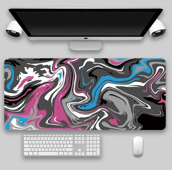 Custom Printing Large Size Abstract Pattern Rubber Non Slip Gaming Mouse Pad