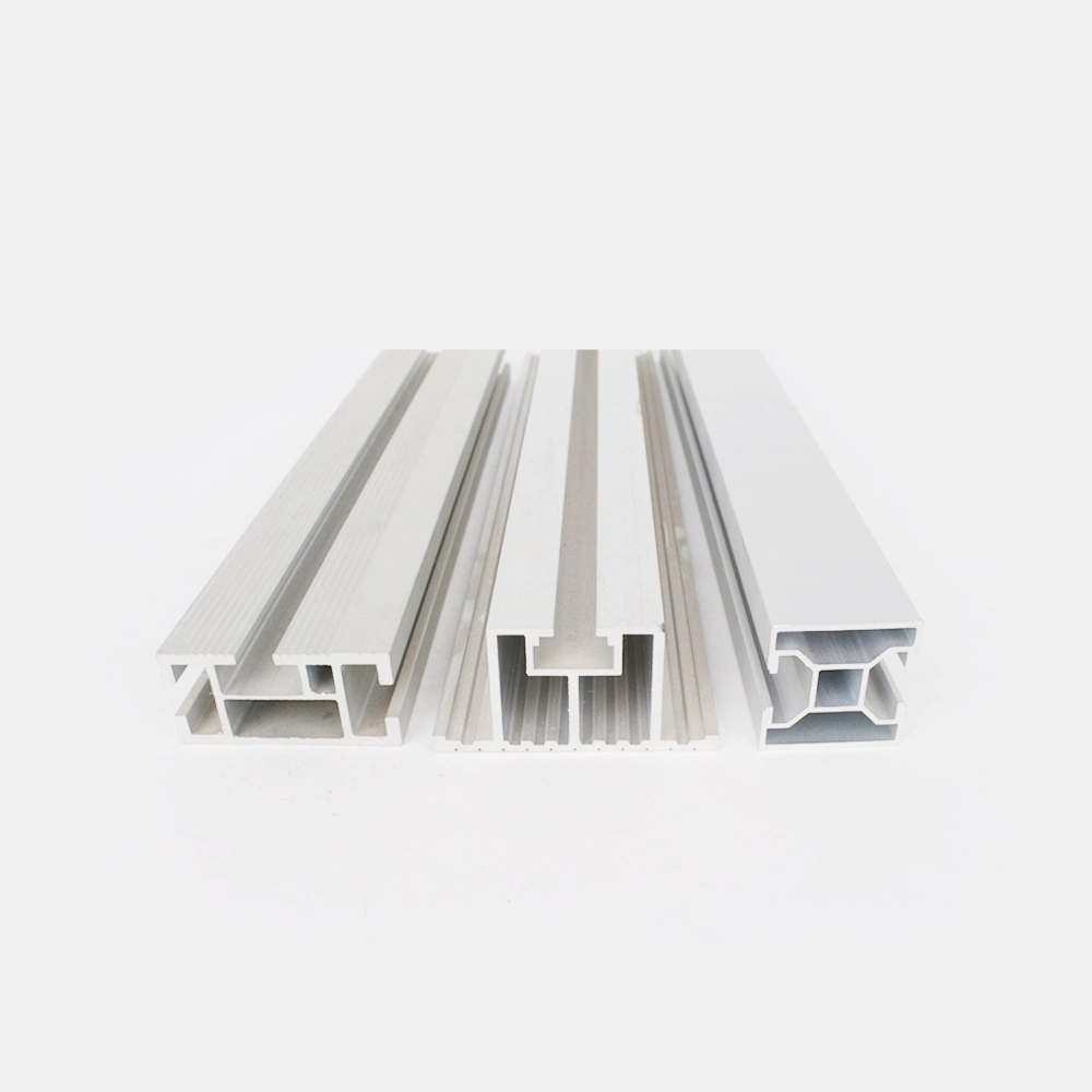 Perfil de extrusión de aluminio para puertas de madera como recubrimiento de polvo
