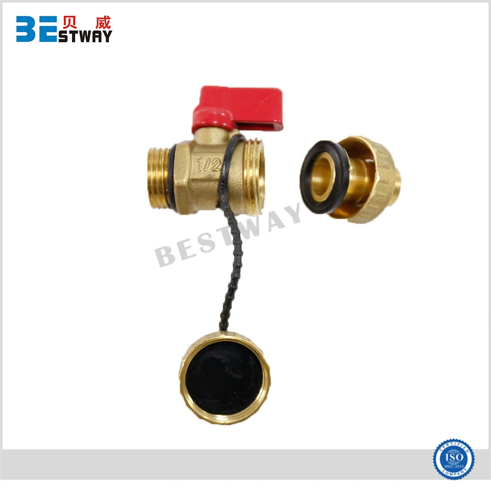 Good Quality Brass Nature Color 1/2" Brass Water Drain Valve