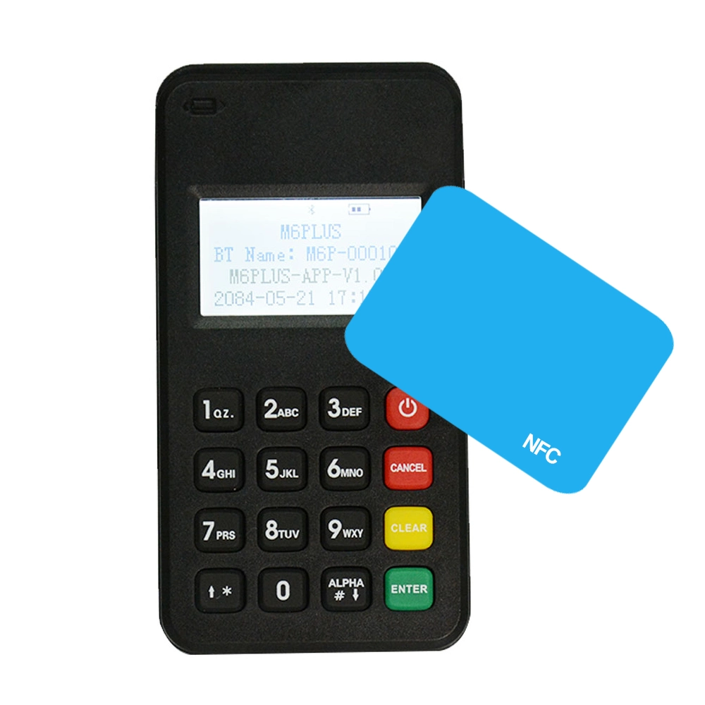 EMV&PCI Certified Bluetooth+WiFi Interface Contactless &Contact Card&Magnetic Stripe Track1&2&3 Mpos M6plus