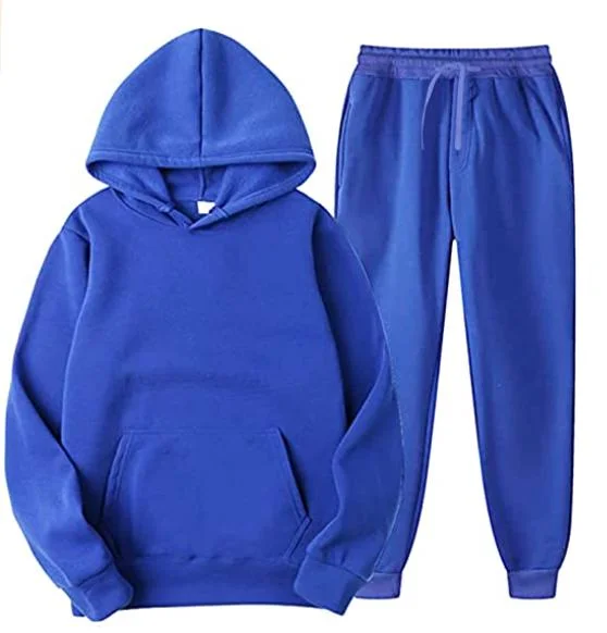 Womens 2 PCS Outfits Sports Set Long Sleeve Pullover Hoodies Sweatshirt and Jogger Sweatpants Winter Warm Tracksuit