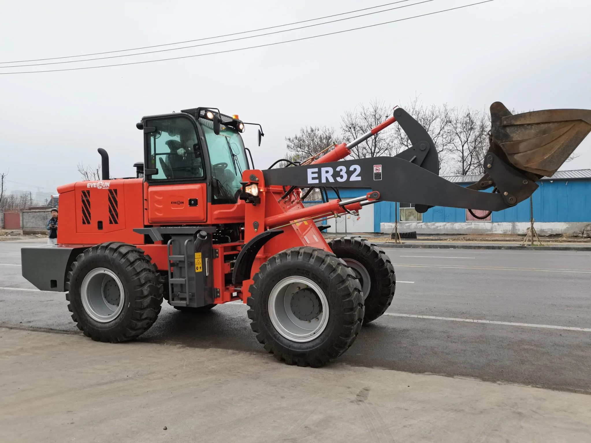 Everun New Design Er32 3.2ton Front Compact Farm Bucket Mini Wheel Loader