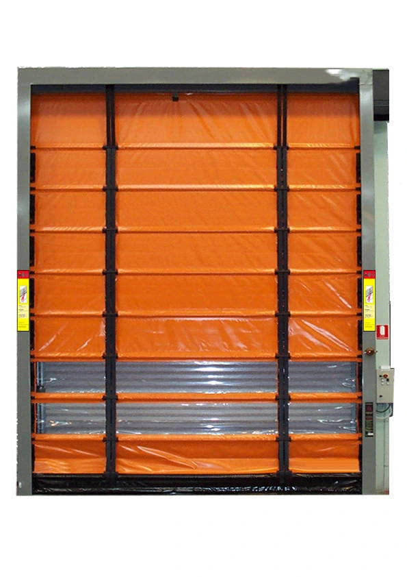 Wind Resistant Folding up Lifting Belt Flexible Security Roller Shutter Warehouse Stacking up Soft PVC Curtain Huge Size Rolling Doors