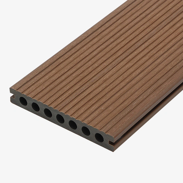 High Quality Composite Floor One Side Grooved The Other Side 3D Embossing Outdoor Decking WPC Board