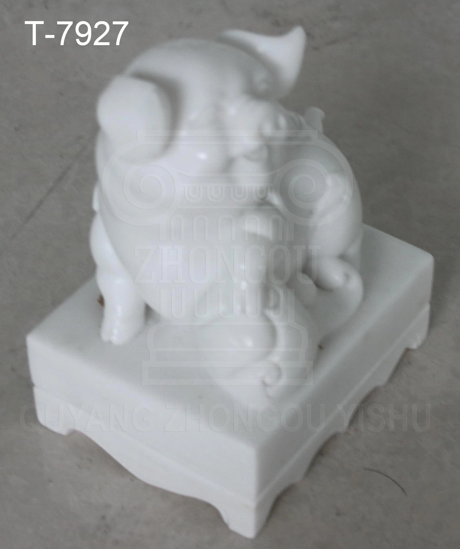 Animal Sculpture, Marble Stone Pig Statue Sculpture, Home Ornament and Garden Decoration