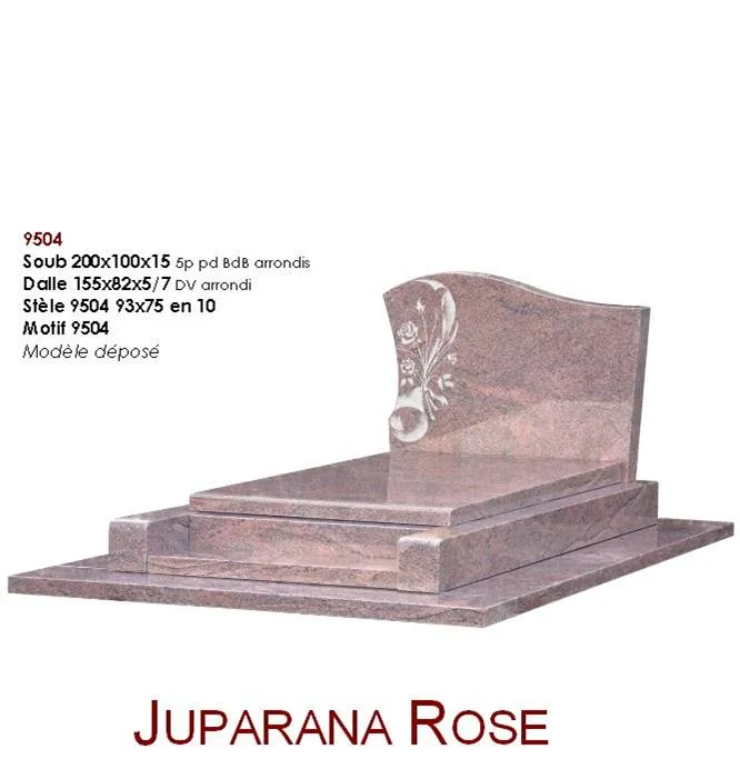 France Granite Memorial Tombstone Headstone Monument Factory Sell for Cemetery