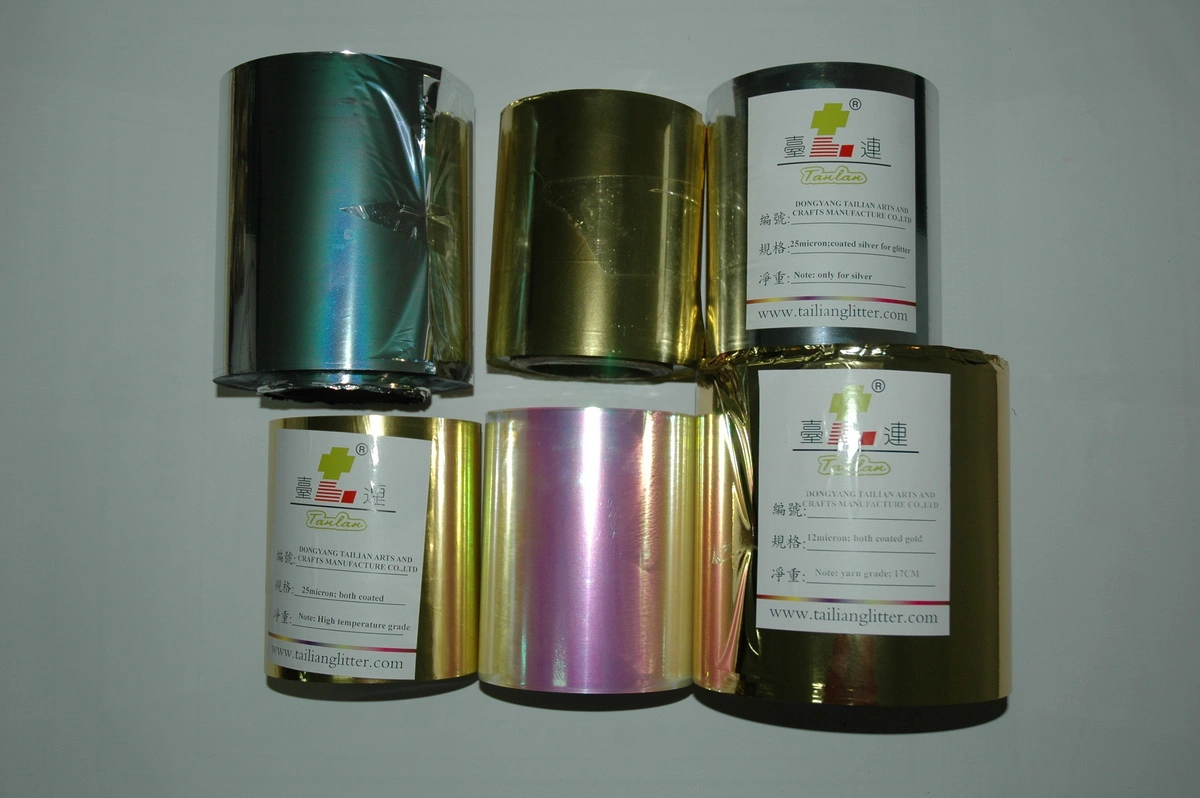 Metallic Film for Metallic Yarn and Glitter Powder