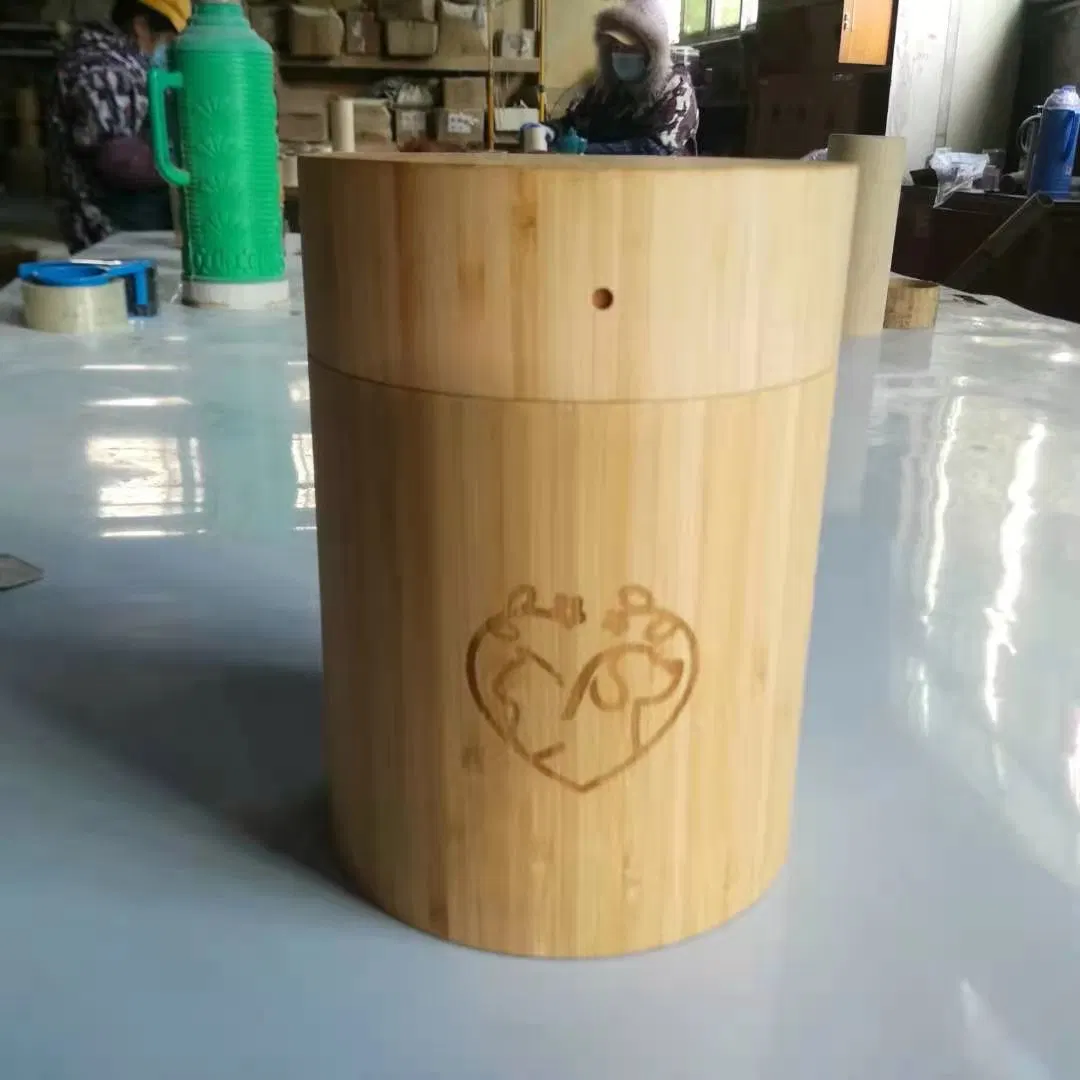 Small Cremation Urn Bamboo Wood Caskets Custom Size and Logo