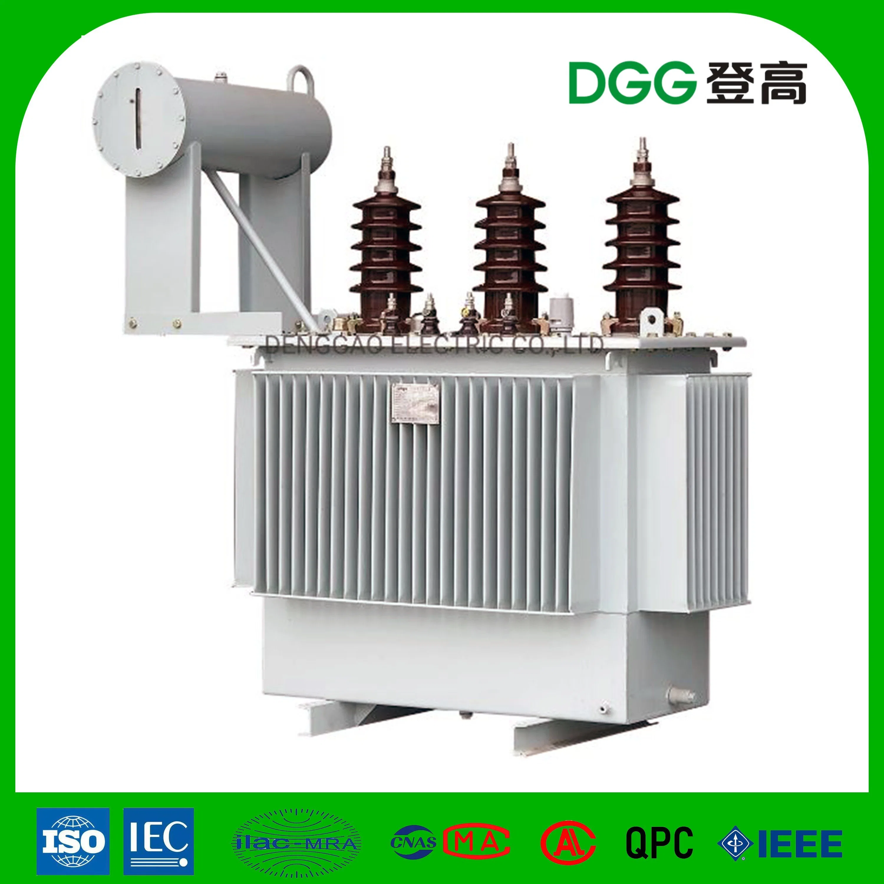 Customized 6.3kv to 33kv Three Phase Oil Filled 500kVA 1mva Power Transmission Distribution Transformer Oil Immersed (Fluid filled)