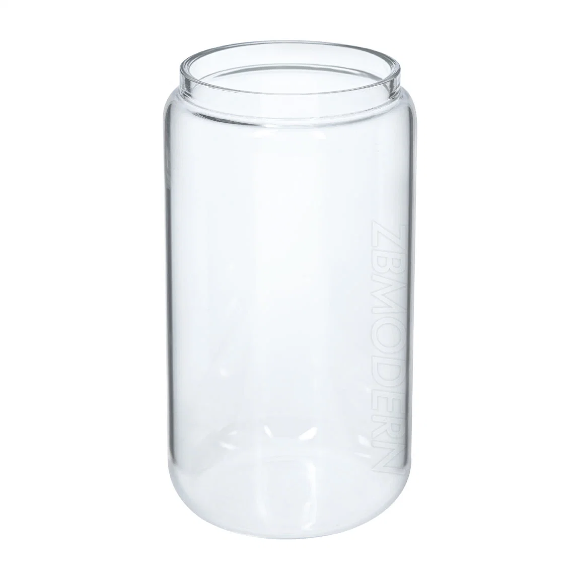 Cristal de borosilicato de alta elegante Gran beber jugo de bloqueo de la copa de cristal clear puede Drinkware 20 onzas de café en forma de lata de cerveza cristal