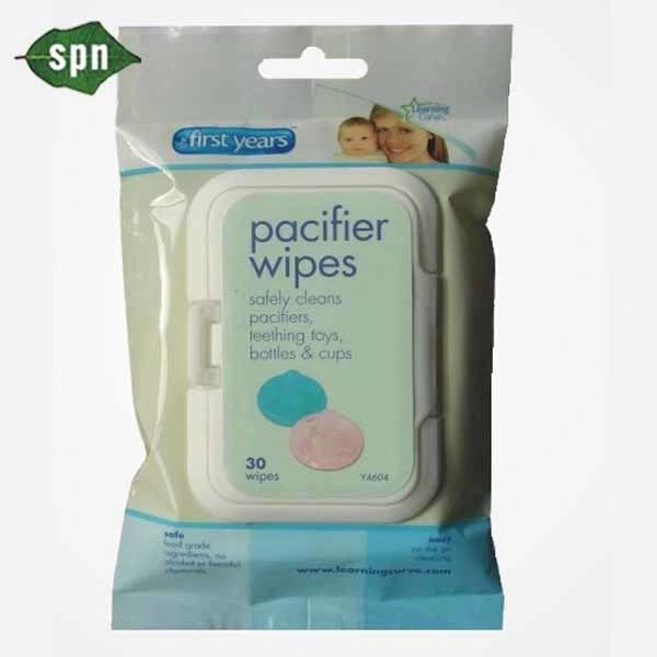 Special Nonwovens Flushable Extremely Strong pH Balanced Chlorine Free Disinfect Soft Travel Pack Cleansing&Nourishing Baby Pacifier Cleaning