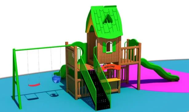 PE21-002 PE Outdoor Playground Kids Slide Amusement Park Children Outdoor Playground Equipment