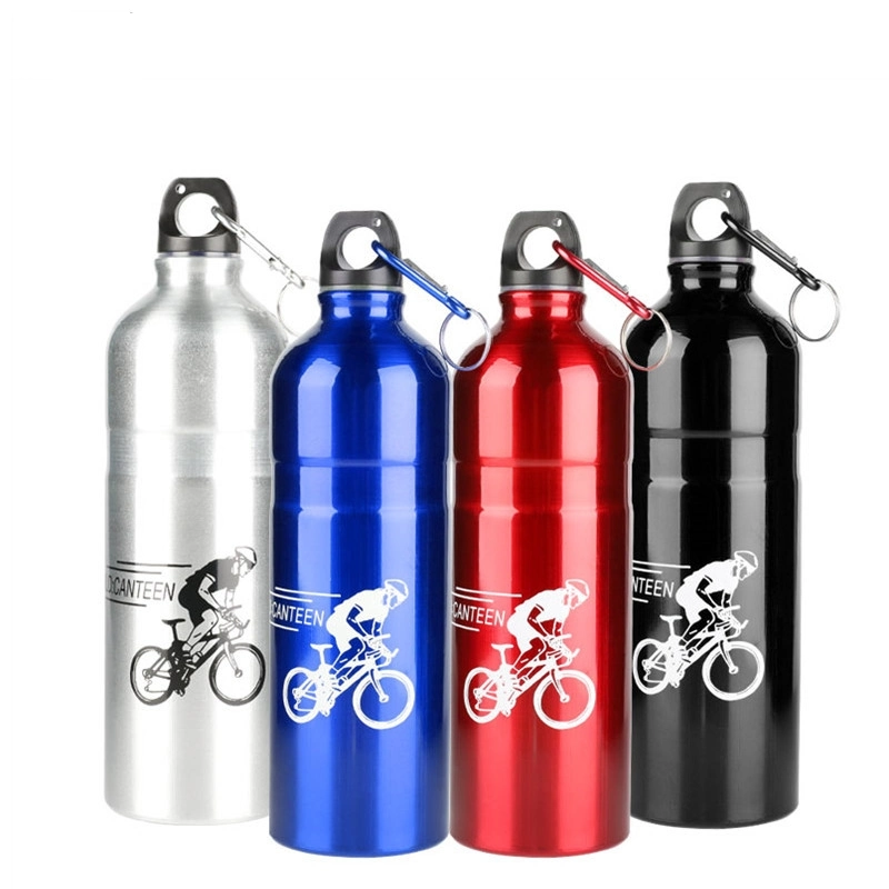 Copa de agua al aire libre Equipo de Ciclismo para bicicletas de montaña, aluminio aleación de bicicletas botella de agua con Mountaineering Buckle