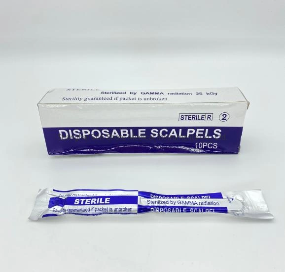 Medical Disposable Sterile Surgical Knife and Plastic Handle