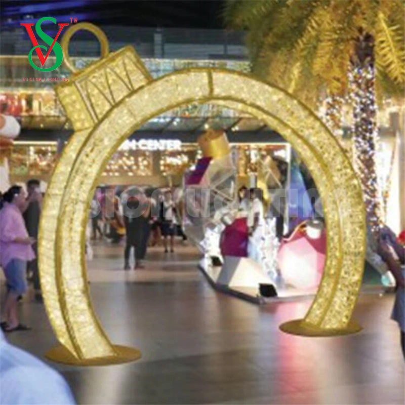 Zhongshan Vision Decor Outdoor Waterproof Christmas Street Decorative Arch LED Motif Lights