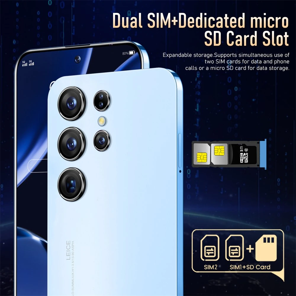 Оригинальный смартфон 512ГБ Dual SIM Unlocked B23 Ultra Cellphone 6.7 Мобильные телефоны дюймов