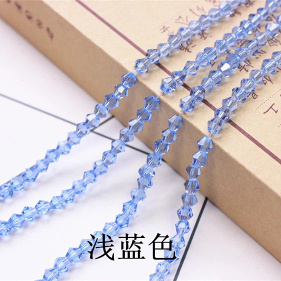 3/4/6mm Crystal Diamond-Shaped Beads Loose Beads DIY Handmade Hair Beads