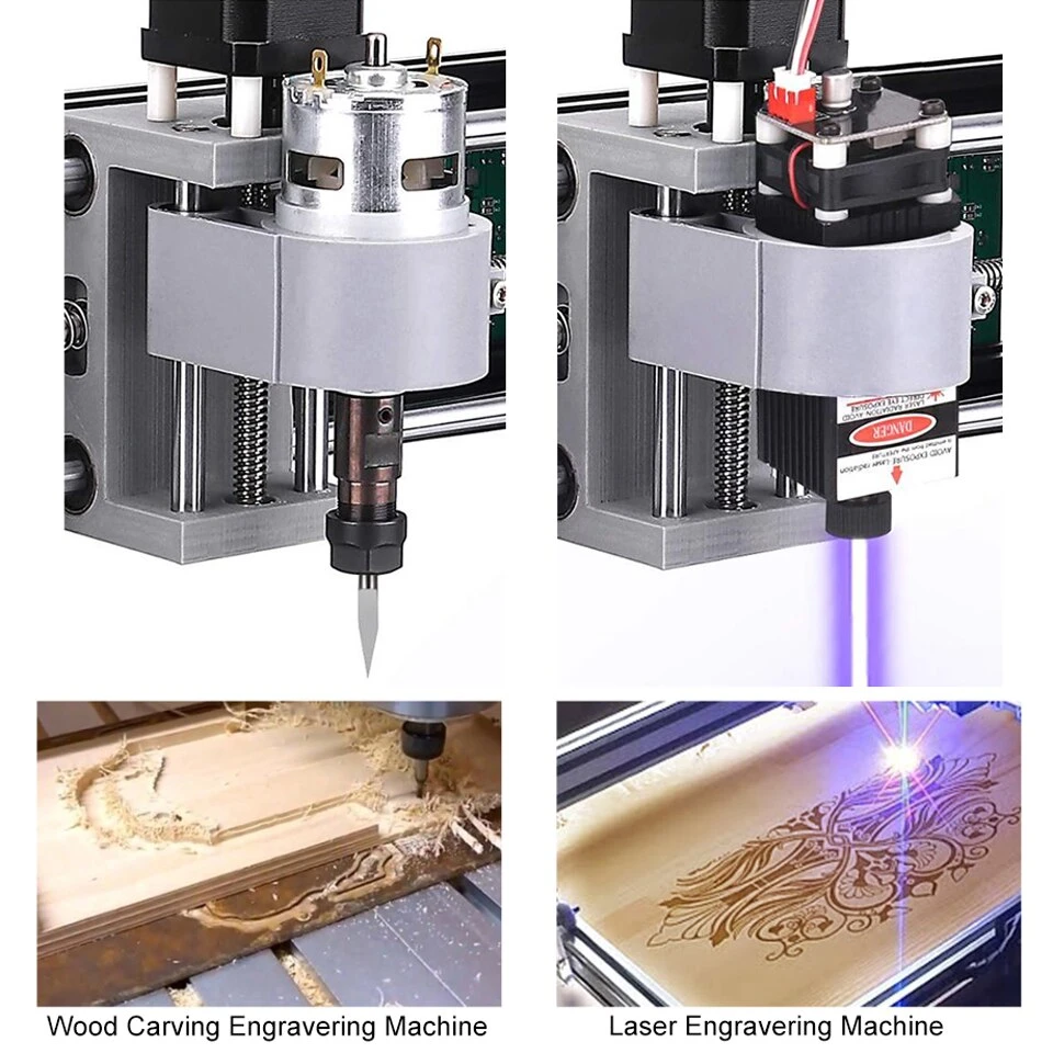 CNC 3018 PRO MAX 5,5 W Grabador láser Grbl máquina con el control de software